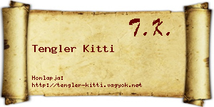 Tengler Kitti névjegykártya